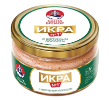 Икра деликатесная Санта Бремор с копченым лососем, 180г