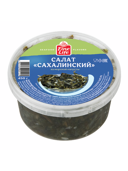 Fine Life Салат из морской капусты сахалинский, 450г