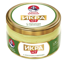 Икра деликатесная Санта Бремор с лососем и авокадо, 180г