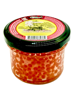 Икра горбуши Камчатское море зернистая соленая, 100г