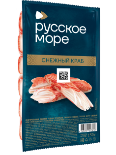 Палочки крабовые Русское море снежный краб охлажденные, 150г