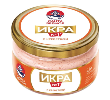 Икра деликатесная Санта Бремор с креветкой, 180г
