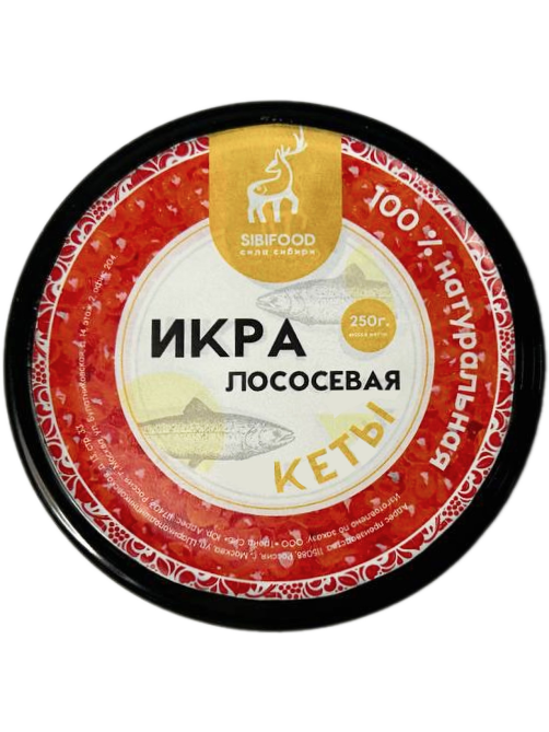 Икра лососевая Сила Сибири кета, 250г