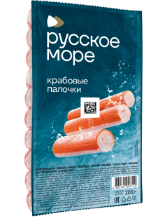 Палочки крабовые Русское море охлажденные, 200г