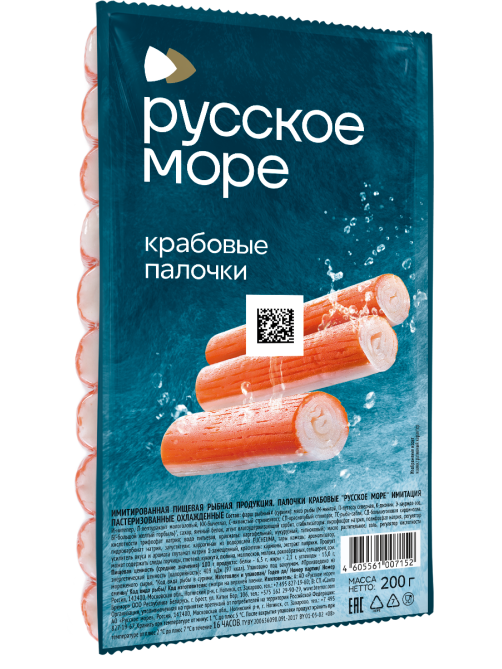 Палочки крабовые Русское море охлажденные, 200г