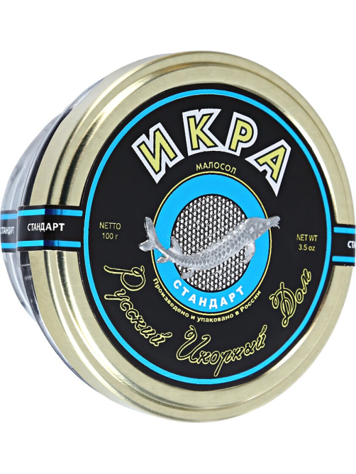 Икра черная осетровая Русский икорный дом зернистая, 100г