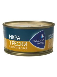 Икра трески Русское море классическая, 130г