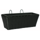 METRO PROFESSIONAL Балконный ящик Барбадос черный 52 x 21 x 23см