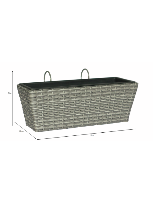 METRO PROFESSIONAL Балконный ящик Барбадос 52 x 21 x 23см