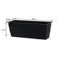 METRO PROFESSIONAL Балконный ящик Барбадос черный 52 x 21 x 23см