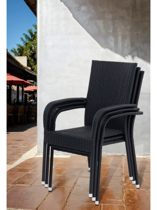 METRO PROFESSIONAL Кресло Mohim из полиротанга, 65 x 55 x 94см