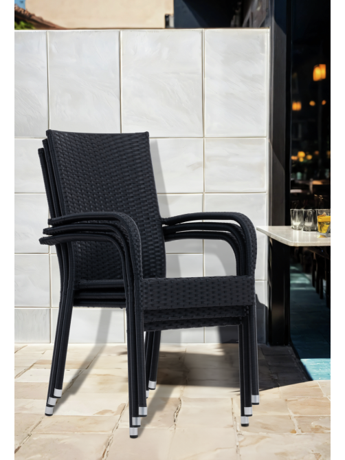 METRO PROFESSIONAL Кресло Mohim из полиротанга, 65 x 55 x 94см