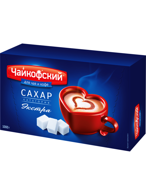 Сахар Чайкофский белый кусковой, 1кг