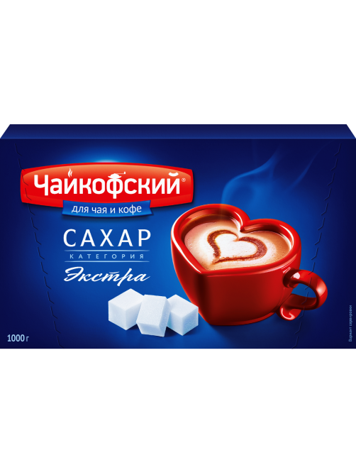 Сахар Чайкофский белый кусковой, 1кг