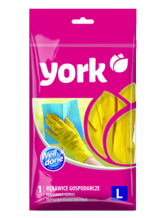 Перчатки хозяйственные York L