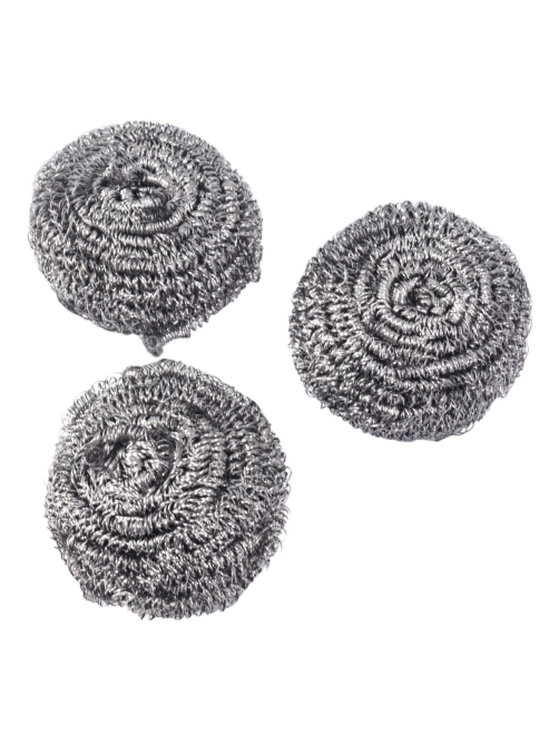 Губка Attribute Swirl из нержавеющей стали, 2+1шт