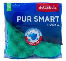 Губка для посуды Attribute Pur Smart 11 х 6см, 2шт