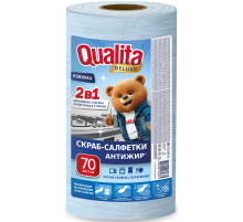 Салфетки Qualita Deluxe в рулоне, 70л