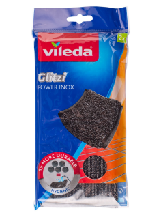 Губка Vileda Inox Power металлическая, 2шт