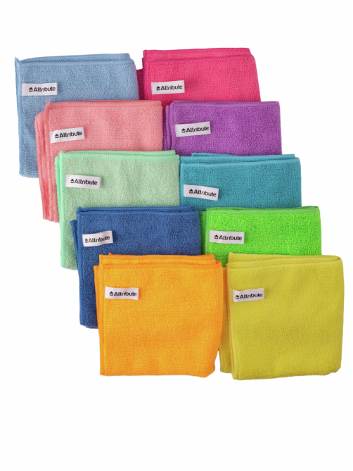 Салфетка Attribute Colors микрофибра 8шт, 30 x 30см