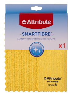 Салфетка Attribute Smartfiber универсальная микрофибра, 27 x 32см