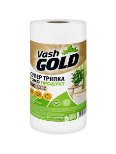 Тряпка Vash Gold Eco Friendly в рулоне 22.3 x 25см, 100л