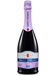 Напиток винный безалкогольный Santo Stefano Rosso красный полусладкий, 0.75л