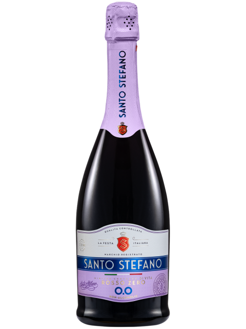Напиток винный безалкогольный Santo Stefano Rosso красный полусладкий, 0.75л