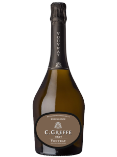 Вино игристое C.Greffe Excellence Vouvray белое брют, 0.75л