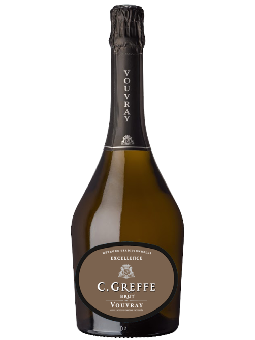 Вино игристое C.Greffe Excellence Vouvray белое брют, 0.75л