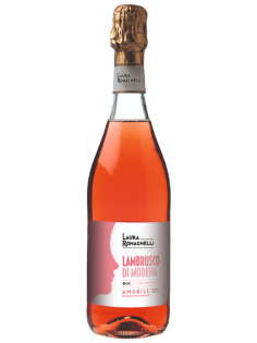 Вино игристое Laura Romagnelli Lambrusco розовое полусладкое, 0.75л