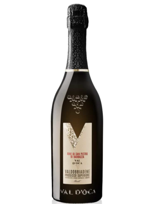 Вино игристое Val D'Oca Rive di San Pietro di Barbozza Valdobbiadene Prosecco Superiore белое брют, 0.75л