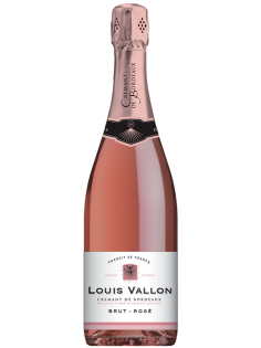 Вино игристое Louis Vallon розовое брют, 0.75л