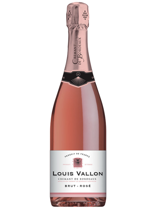 Вино игристое Louis Vallon розовое брют, 0.75л