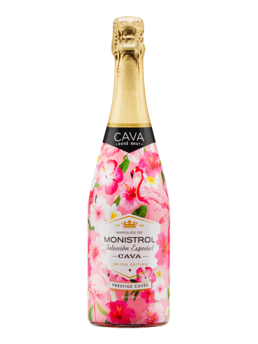 Вино игристое Monistrol Cava Brut Rose розовое брют, 0.75л