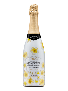 Вино игристое Monistrol Cava Brut белое брют, 0.75л