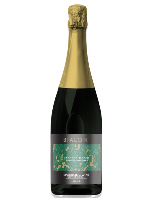 Вино игристое Bialoni белое полусухое, 0.75л
