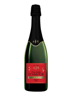 Вино игристое Fines Bulles D'Amour белое брют, 0.75л