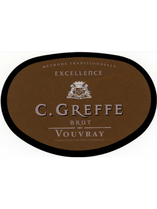 Вино игристое C.Greffe Excellence Vouvray белое брют, 0.75л