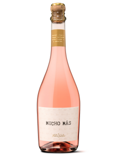 Вино игристое Mucho Mas Гренаш розовое сухое, 0.75л