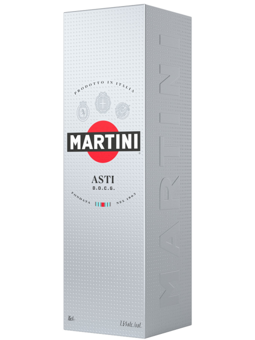 Вино игристое Martini Asti белое сладкое в подарочной упаковке, 0.75л