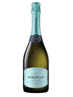 Вино игристое Валерий Захарьин Кокур и Ко белое брют, 0.75л