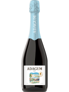 Вино игристое Adagum белое брют, 0.75л