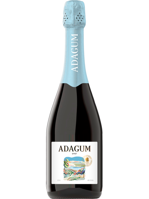 Вино игристое Adagum белое брют, 0.75л
