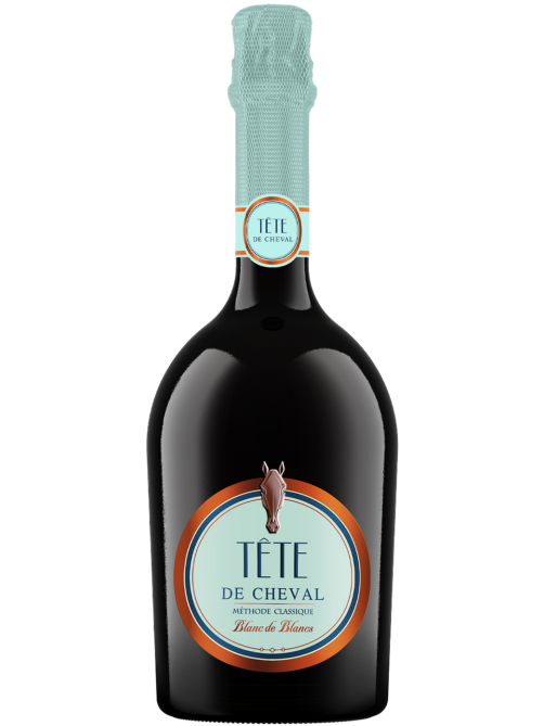Вино игристое Tete De Cheval Blanc de Blancs белое брют, 0.75л