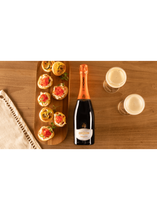 Вино игристое Cinzano Prosecco белое сухое, 0.75л