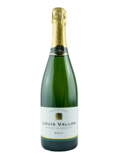 Вино игристое Louis Vallon Cremant de Bordeaux AOC Brut белое брют, 0.75л