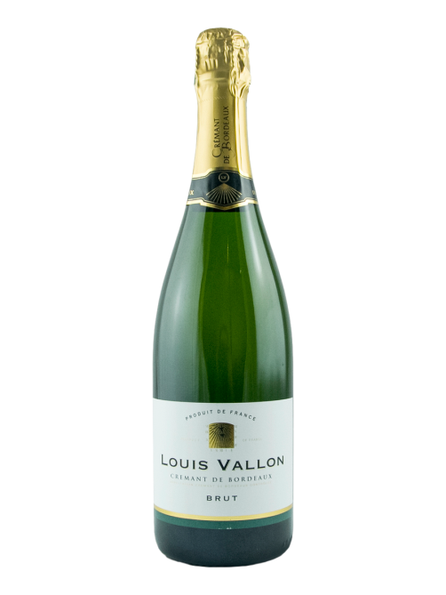 Вино игристое Louis Vallon Cremant de Bordeaux AOC Brut белое брют, 0.75л