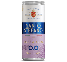 Напиток винный безалкогольный Santo Stefano Rosso красный полусладкий, 0.25л