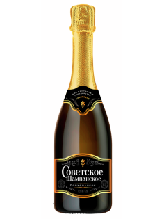 Вино игристое Советское Шампанское белое полусладкое, 0.75л